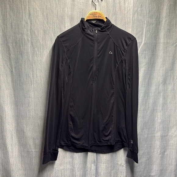 Paradox black 1/4 zip long sleeve shirt size large - Picture 2 of 8